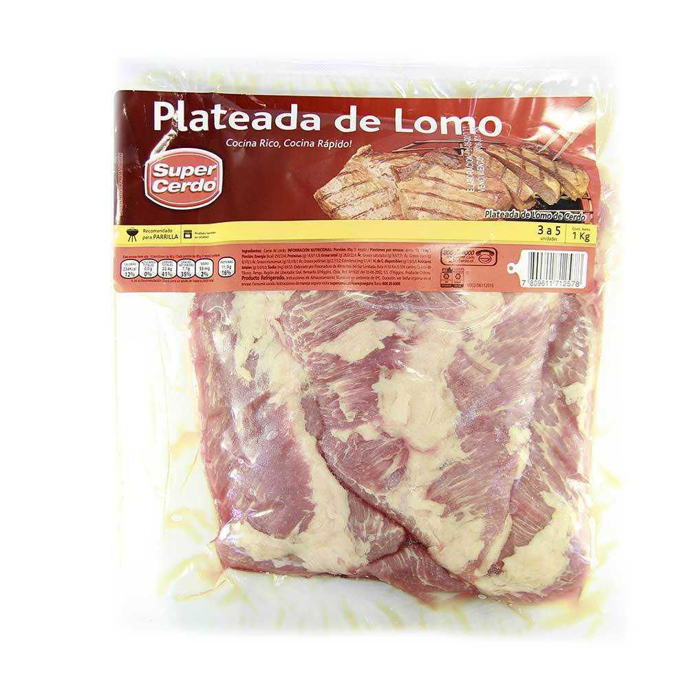Plateada Lomo de cerdo 1kg Súper Cerdo